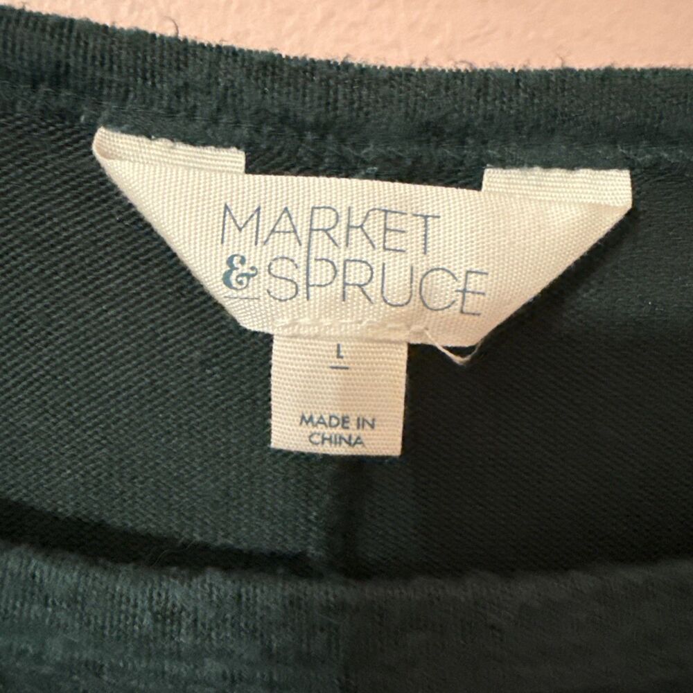 Market & Spruce Lightweight Green Sweater - Large - Picture 3 of 3
